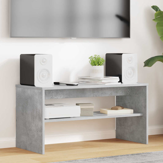 Mobile TV Grigio cemento 80 x 35 x 40 cm Legno multistrato
