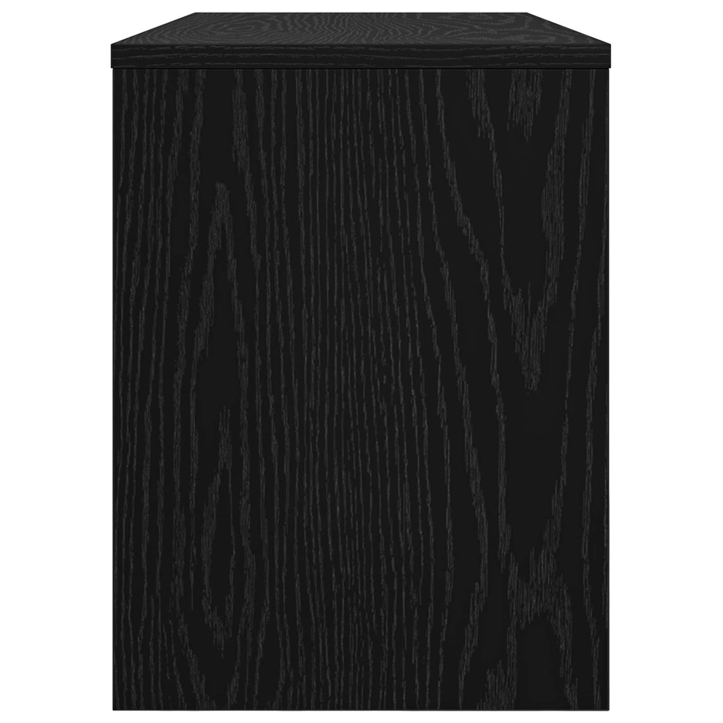 Mobile TV Rovere Nero 80 x 30 x 40 cm Legno multistrato