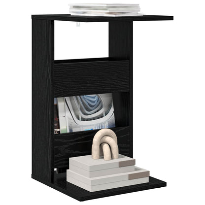 Tavolo laterale Rovere Nero 40 x 35 x 60,5 cm Legno multistrato - homemem39