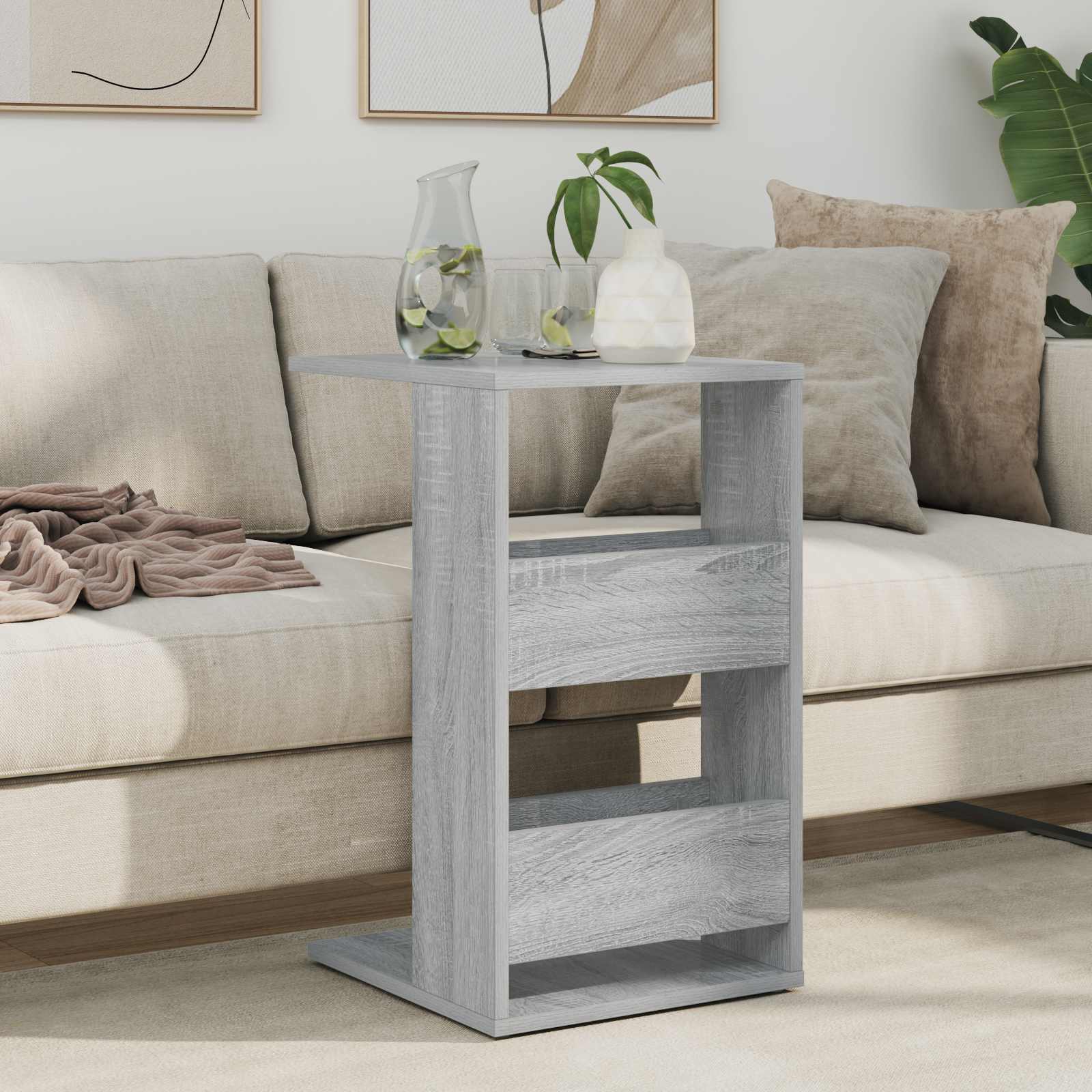 Tavolo laterale Grigio Sonoma 40 x 35 x 60,5 cm - homemem39