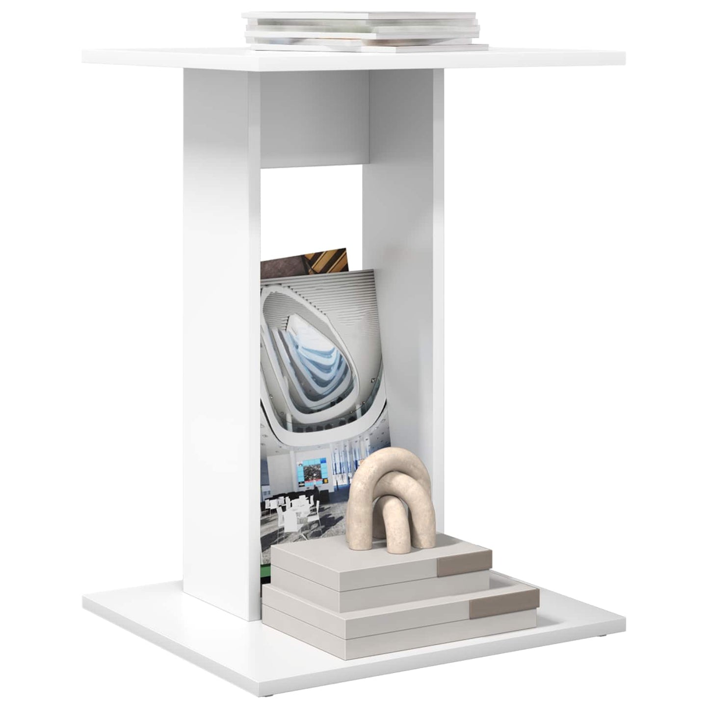 Tavolo laterale Bianco 45 x 40 x 62,5 cm Legno multistrato - homemem39