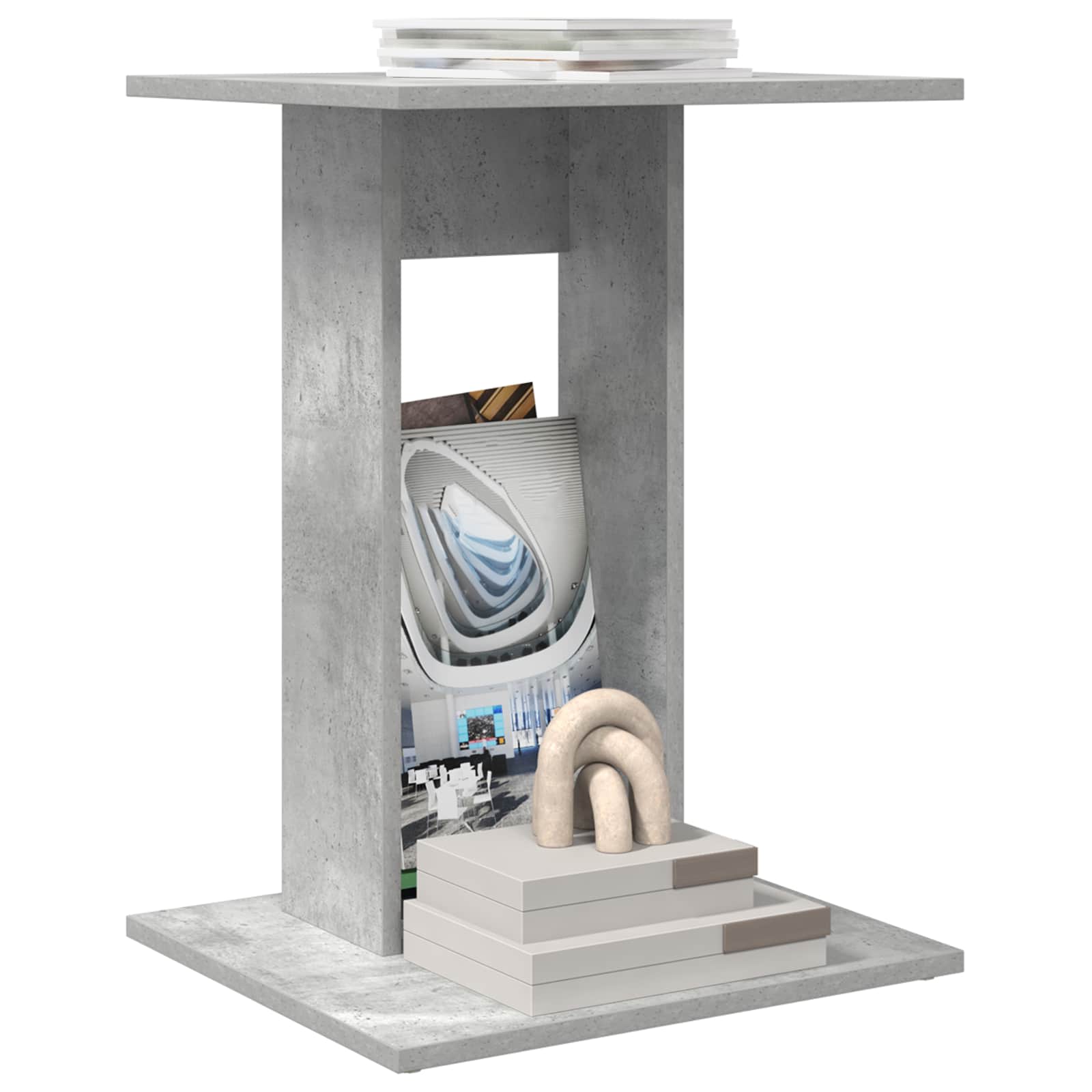 Tavolo laterale Grigio cemento 45 x 40 x 62,5 cm - homemem39