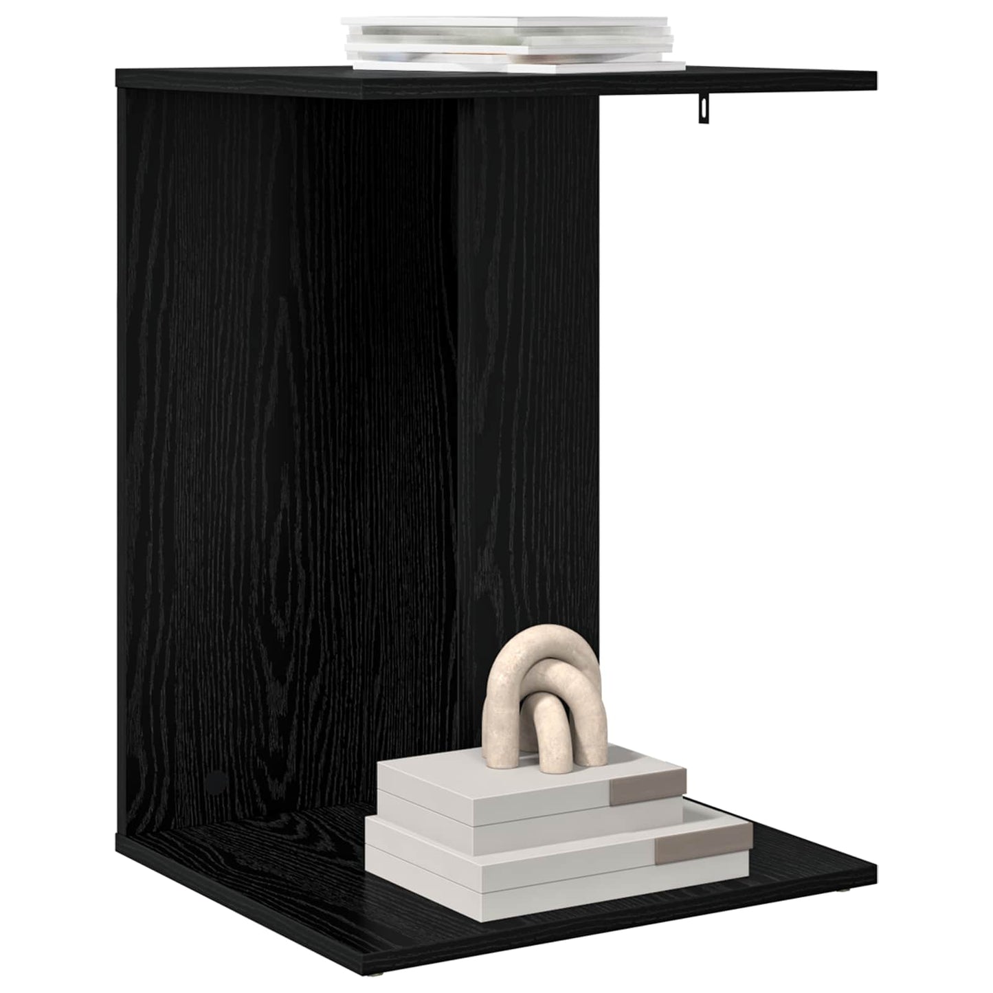 Tavolo laterale Rovere Nero 45 x 40 x 62,5 cm Legno multistrato | homemem39