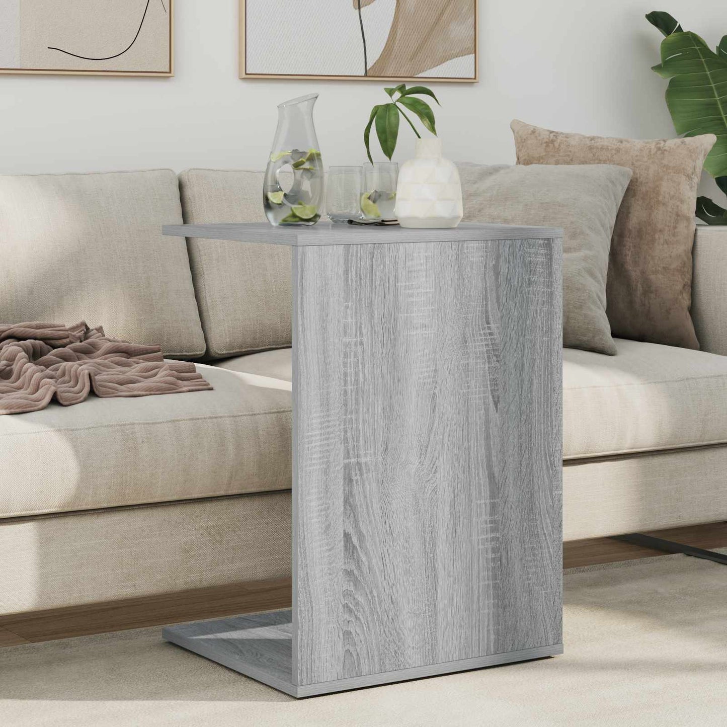 Tavolo laterale Grigio Sonoma 45 x 40 x 62,5 cm | homemem39