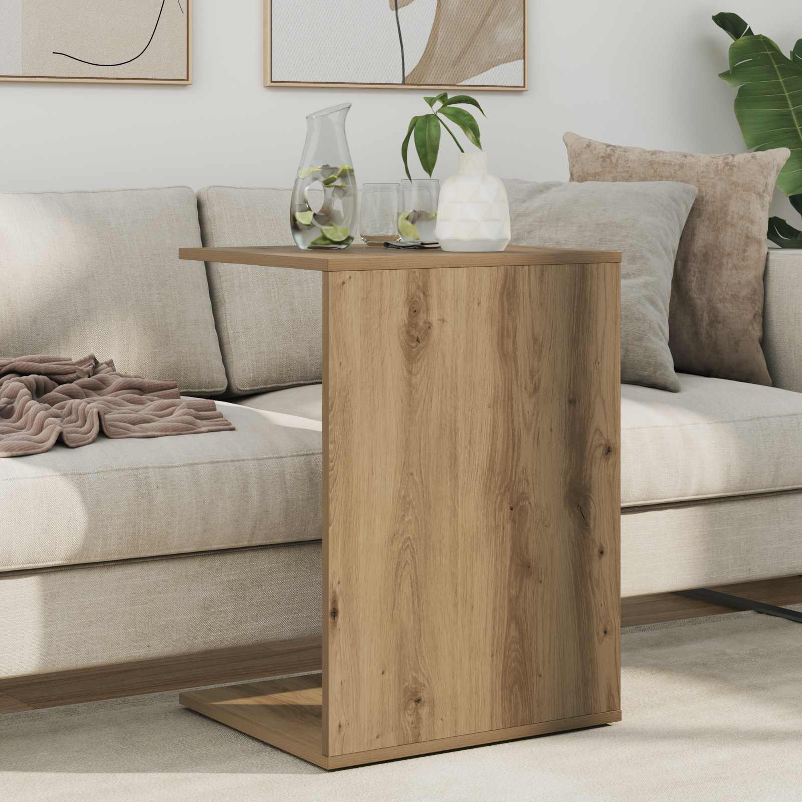 Tavolo laterale Rovere artigianale 45 x 40 x 62,5 cm | homemem39