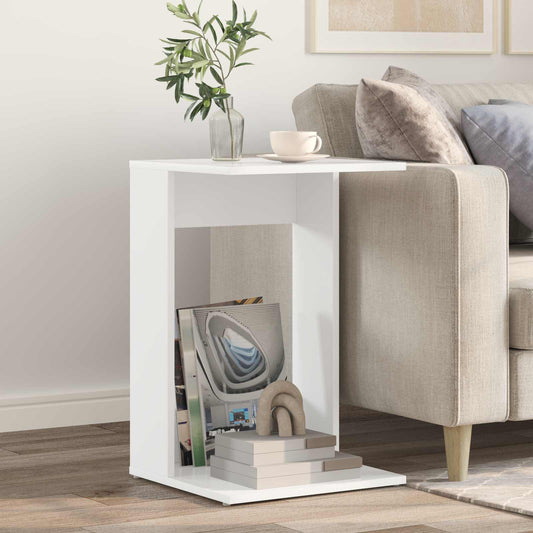 Tavolo laterale Bianco 40 x 38 x 62,5 cm Legno multistrato | homemem39