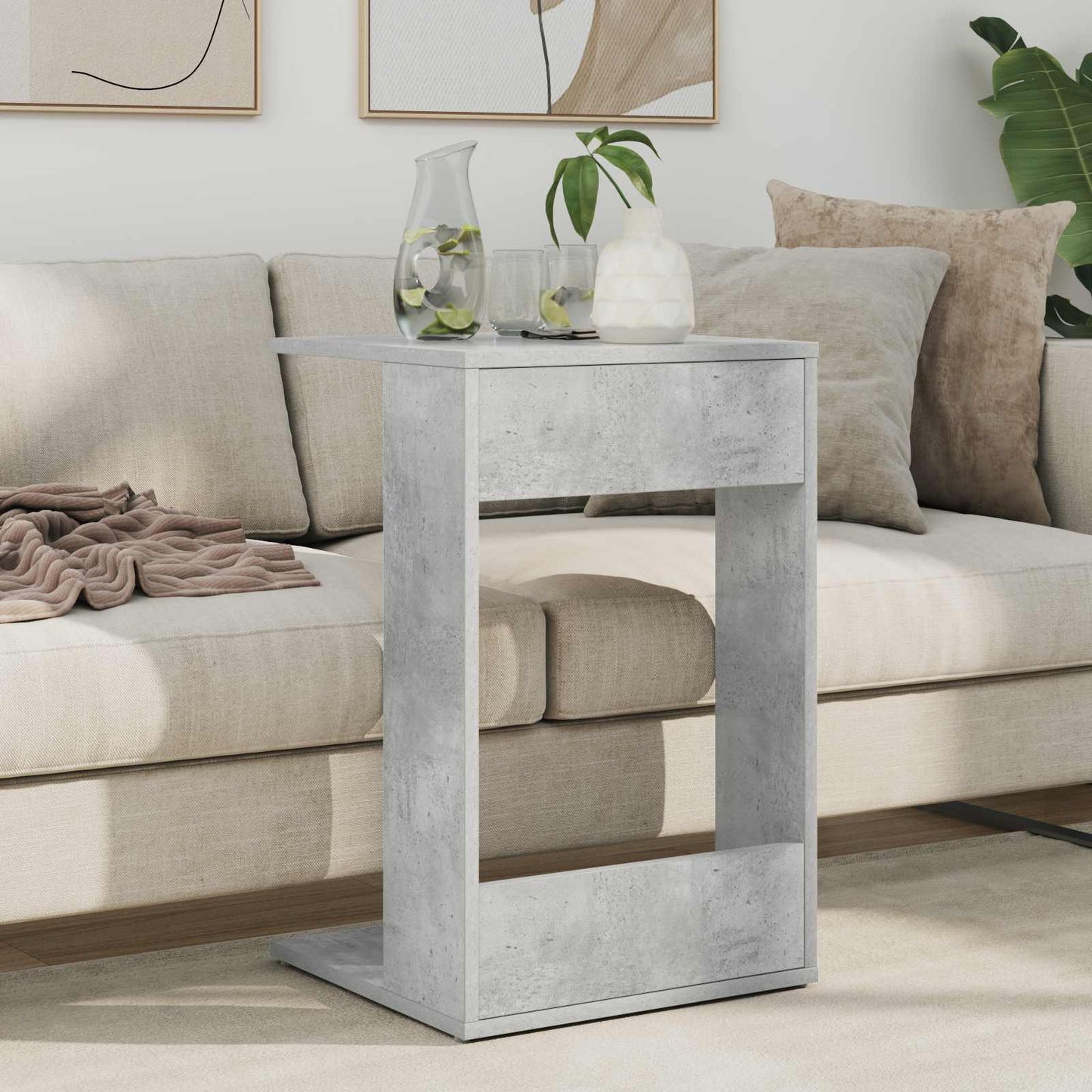 Tavolo laterale Grigio cemento 40 x 38 x 62,5 cm | homemem39