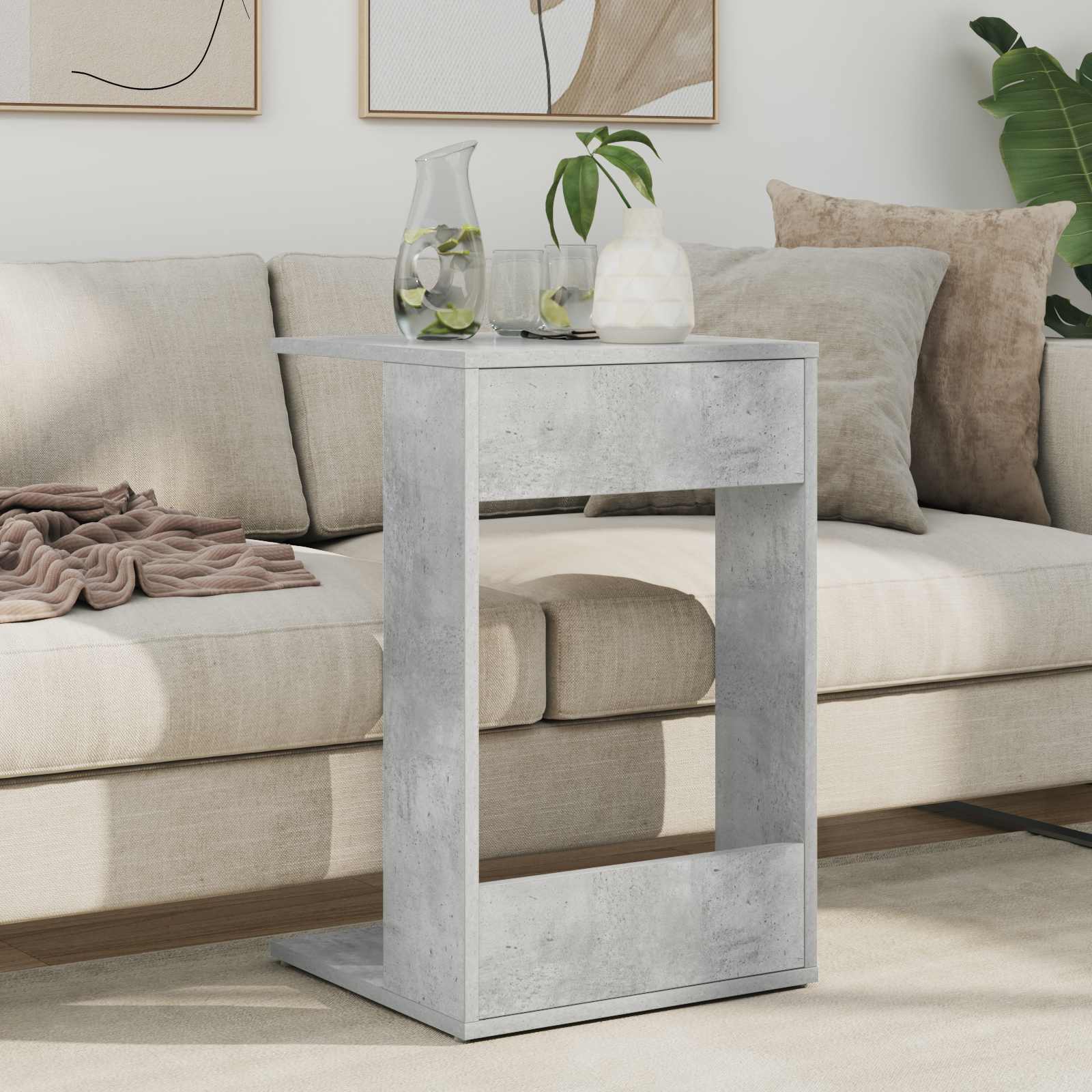 Tavolo laterale Grigio cemento 40 x 38 x 62,5 cm | homemem39