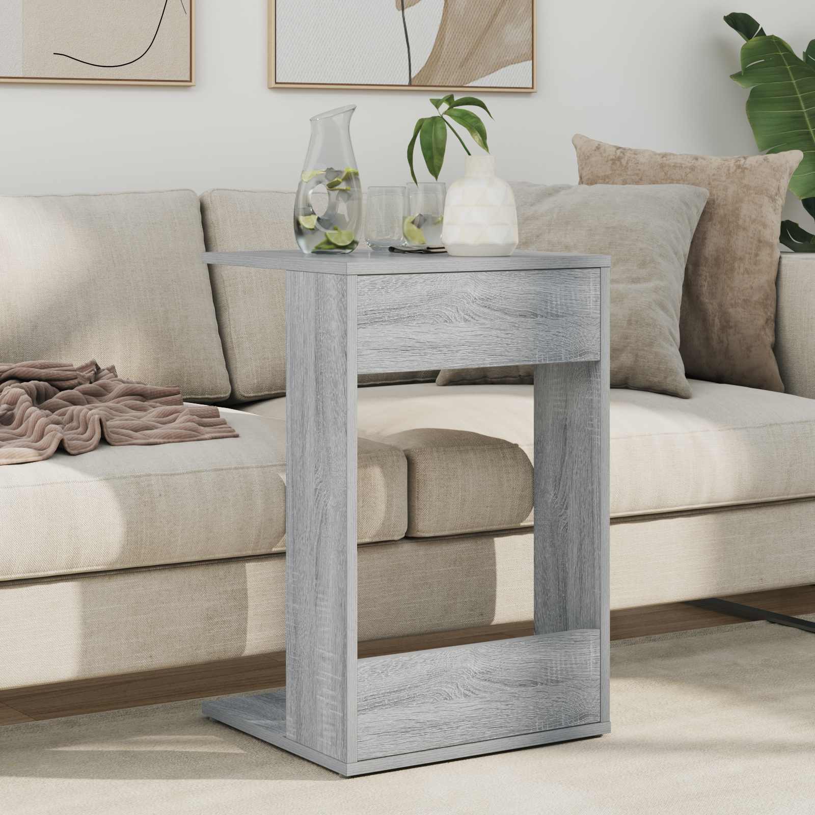 Tavolo laterale Grigio Sonoma 40 x 38 x 62,5 cm | homemem39