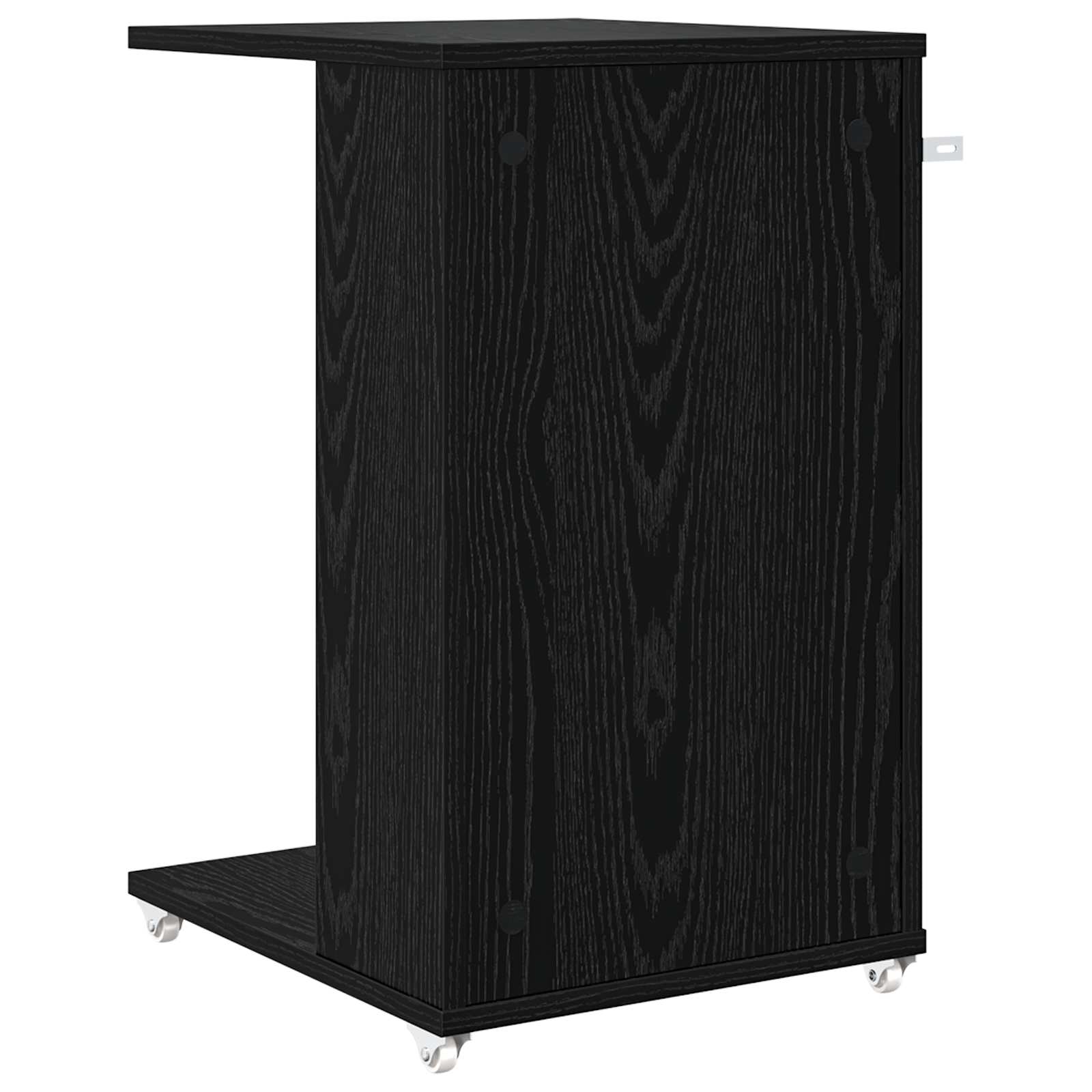 Tavolo laterale Rovere Nero 40 x 35 x 60 cm Legno multistrato | homemem39