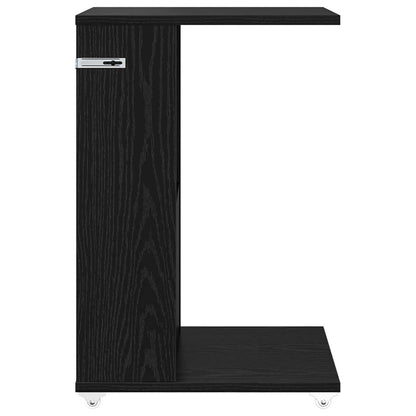 Tavolo laterale Rovere Nero 40 x 35 x 60 cm Legno multistrato | homemem39