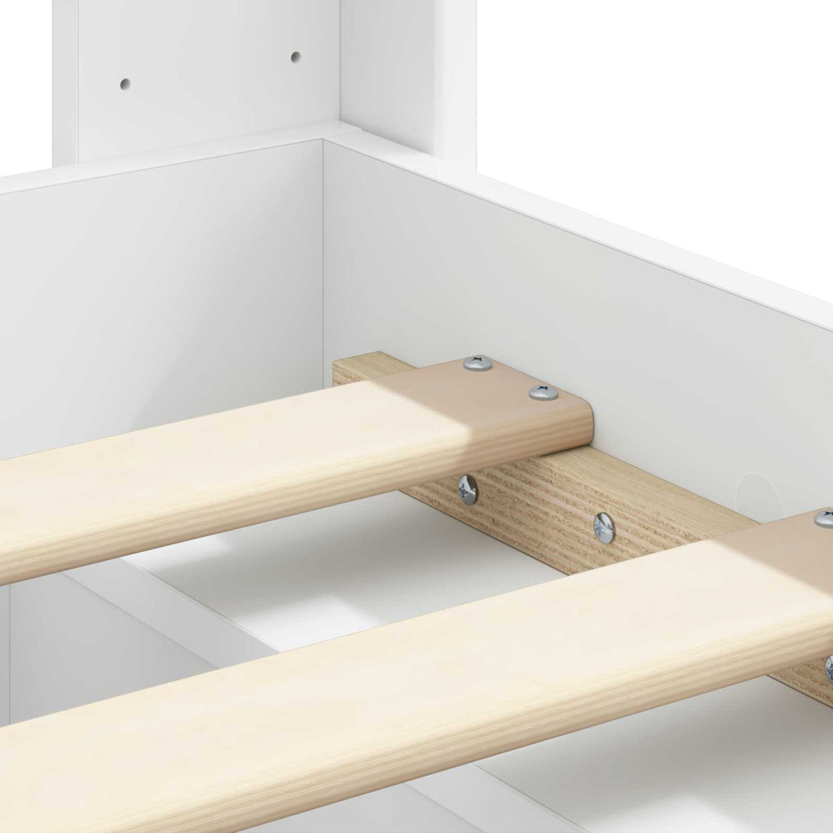 Struttura del letto con stoccaggio e testata 2 pz