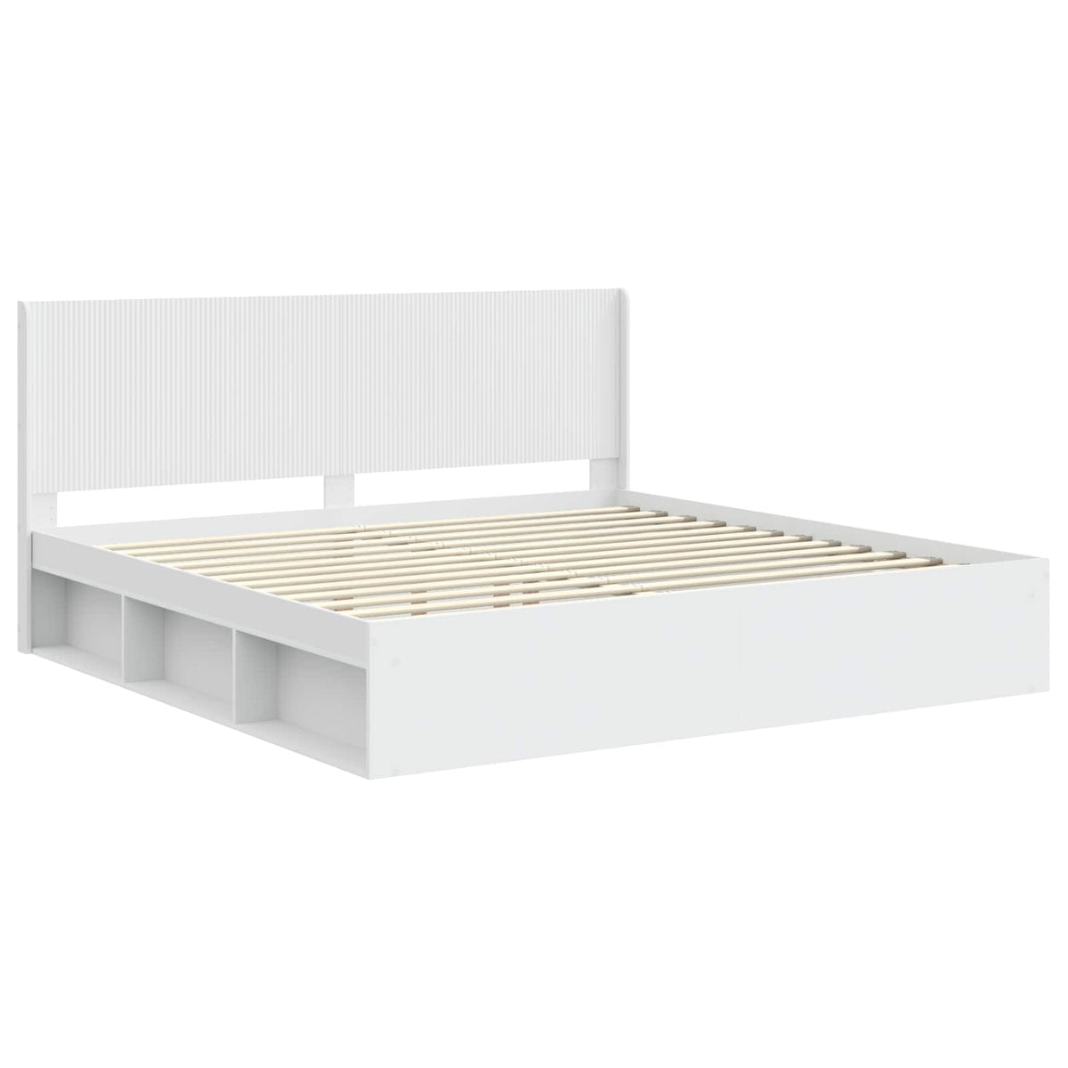 Struttura del letto con stoccaggio e testata 2 pz