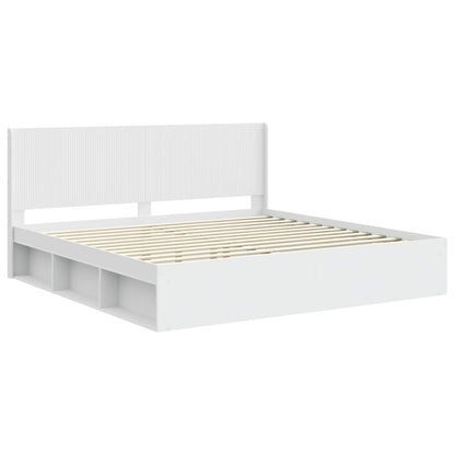Struttura del letto con stoccaggio e testata 2 pz