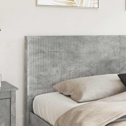 Struttura del letto con stoccaggio e testata Grigio Cemento | homemem39