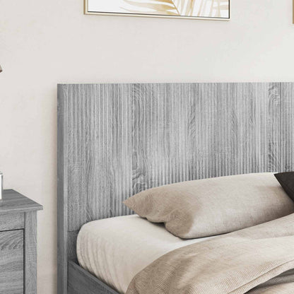 Struttura del letto con stoccaggio e testata Sonoma grigio | homemem39