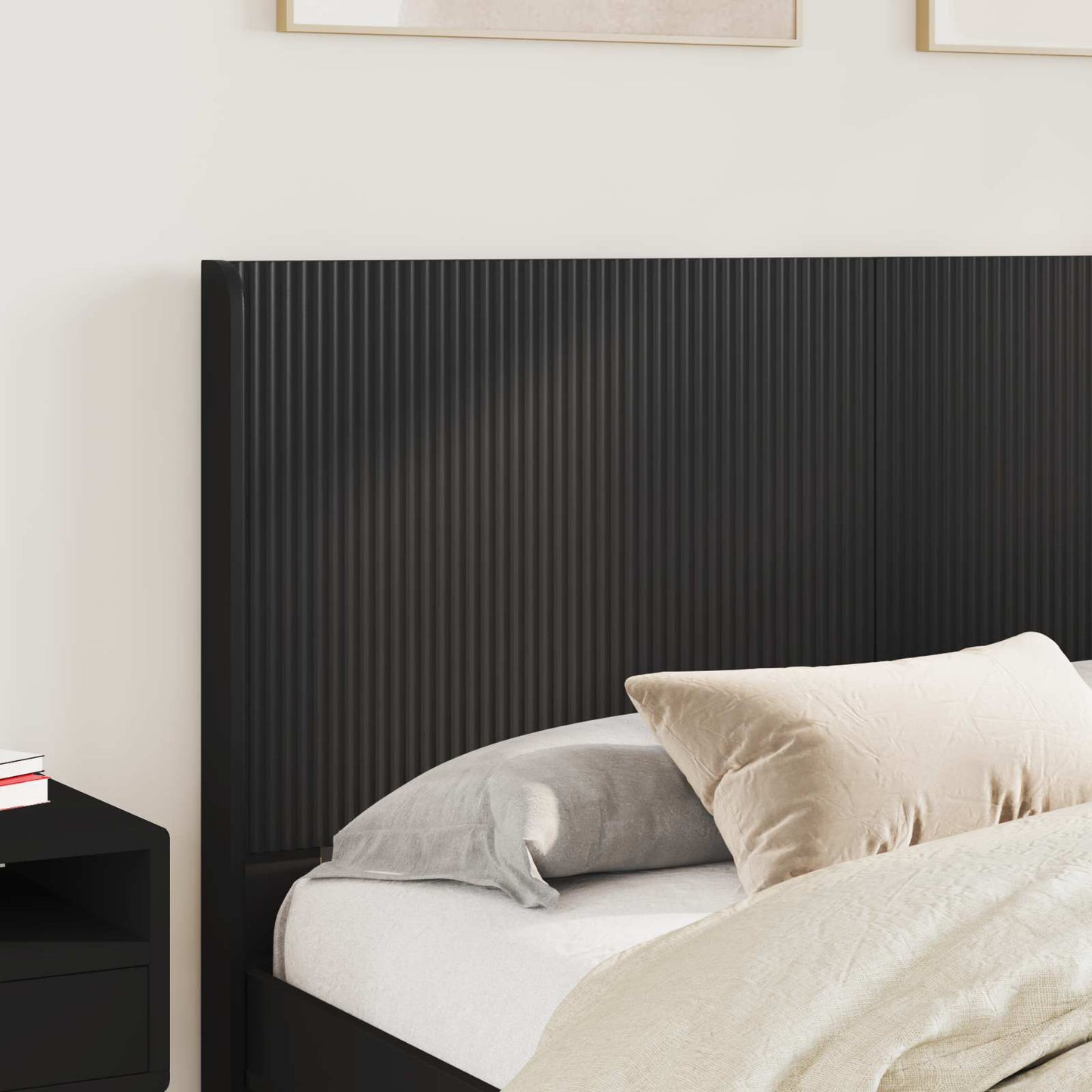 Struttura del letto con stoccaggio e testata 2 pz | homemem39