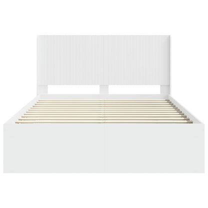 Struttura del letto con stoccaggio e testata 3 pcs | homemem39