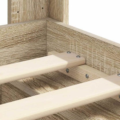 Struttura del letto con stoccaggio e testata 2 pz | homemem39