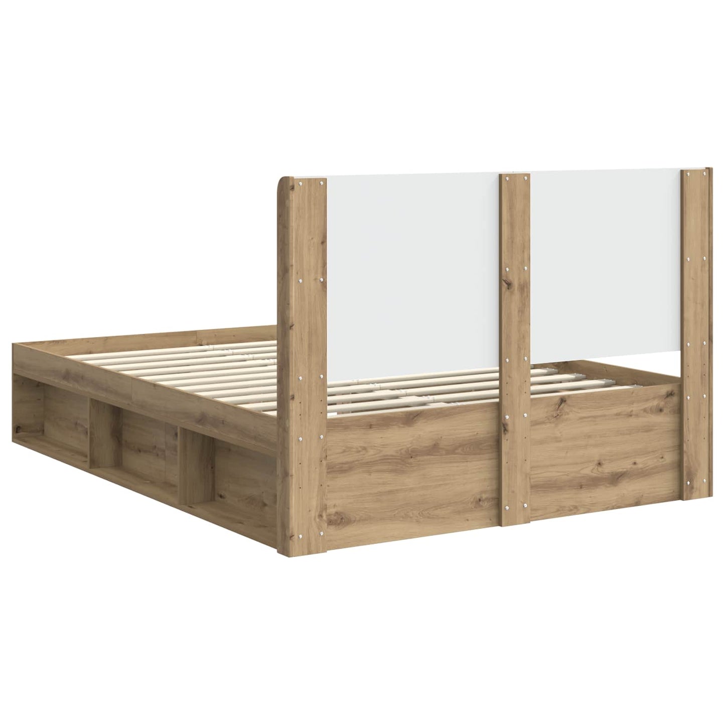 Struttura del letto con stoccaggio e testata Rovere Artigianale | homemem39