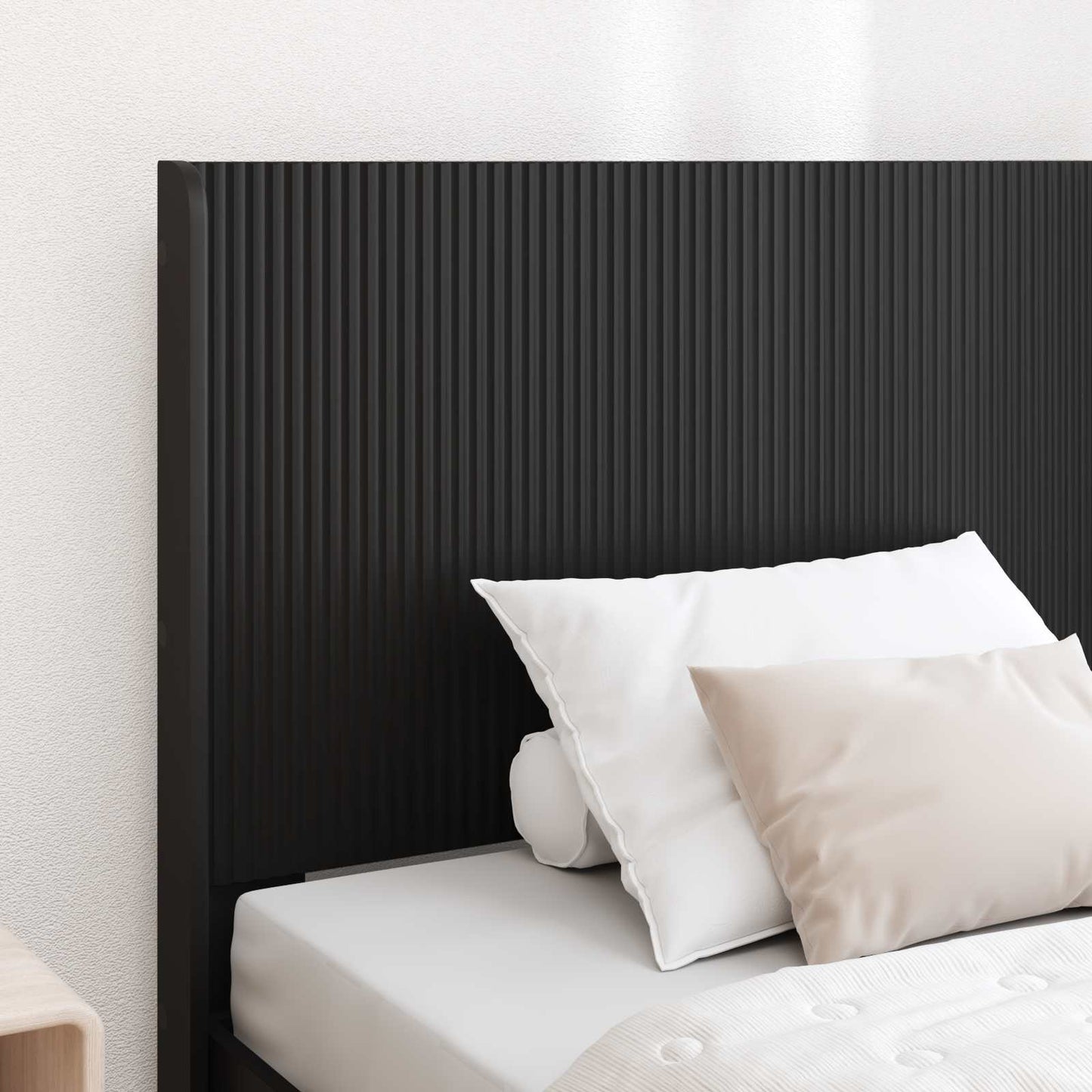 Struttura del letto con stoccaggio e testata Nero 90 x 200 cm | homemem39