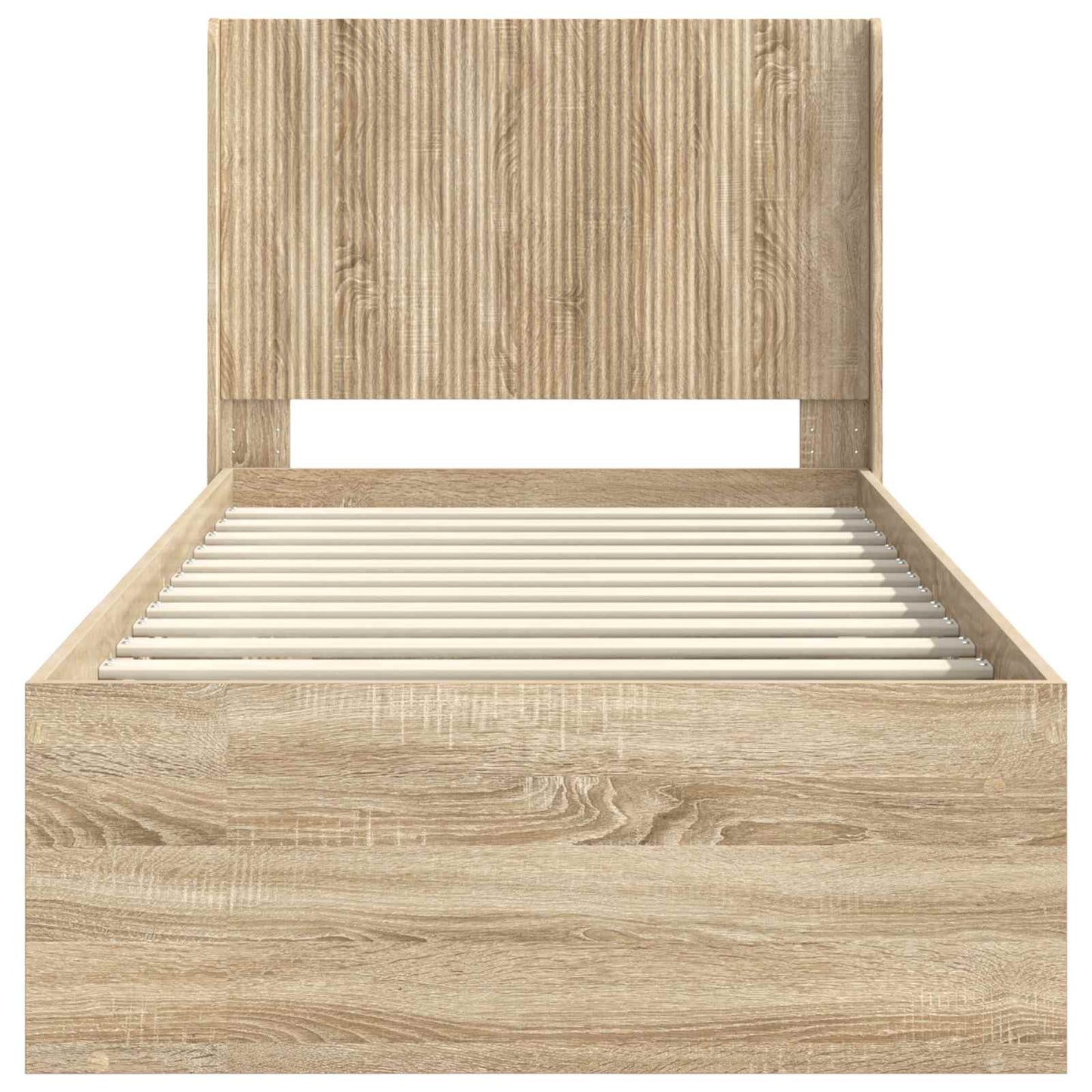 Struttura del letto con stoccaggio e testata 2 pz | homemem39