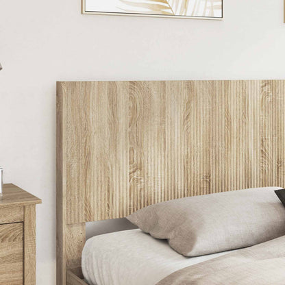 Struttura del letto con stoccaggio e testata Rovere Sonoma | homemem39