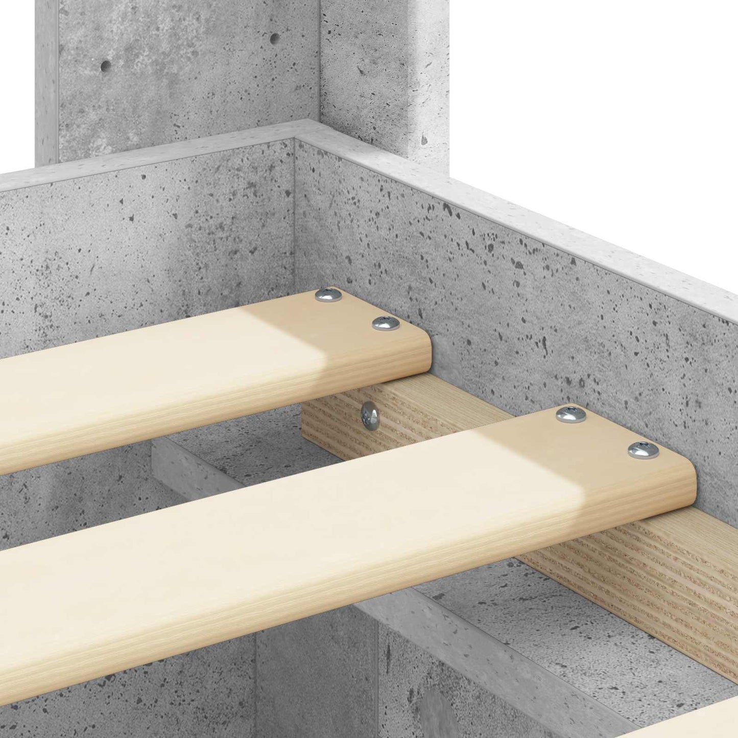 Struttura del letto con stoccaggio e testata Grigio Cemento | homemem39