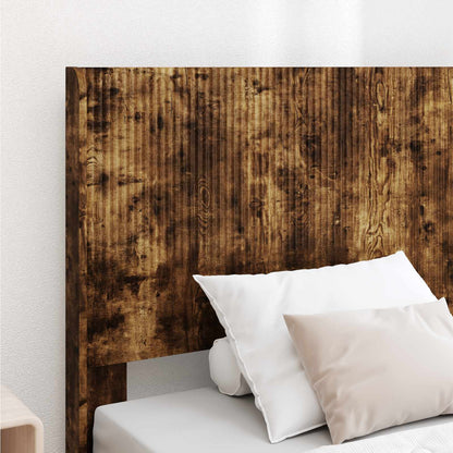 Struttura del letto con stoccaggio e testata Rovere Fumo | homemem39