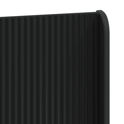 Struttura del letto con stoccaggio e testata Nero 135 x 190 cm | homemem39