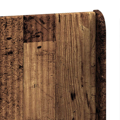 Struttura del letto con stoccaggio e testata Legno antico | homemem39