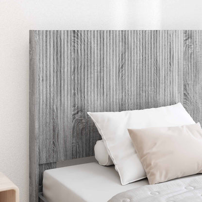 Struttura del letto con stoccaggio e testata Sonoma grigio | homemem39