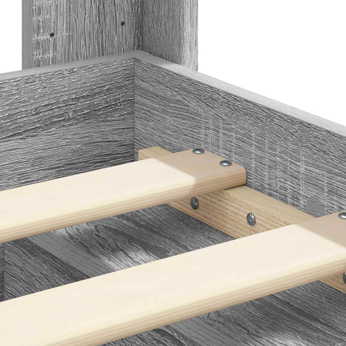 Struttura del letto con stoccaggio e testata 2 pz