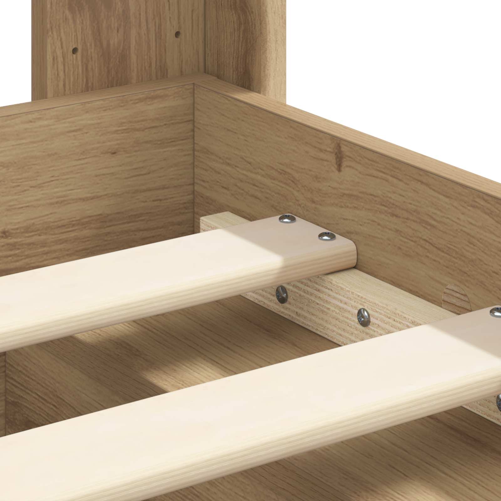 Struttura del letto con stoccaggio e testata Rovere Artigianale | homemem39