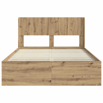 Struttura del letto con stoccaggio e testata Rovere Artigianale | homemem39