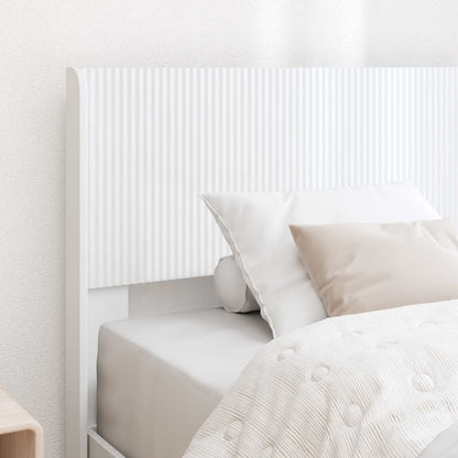 Struttura del letto con stoccaggio e testata Bianco | homemem39