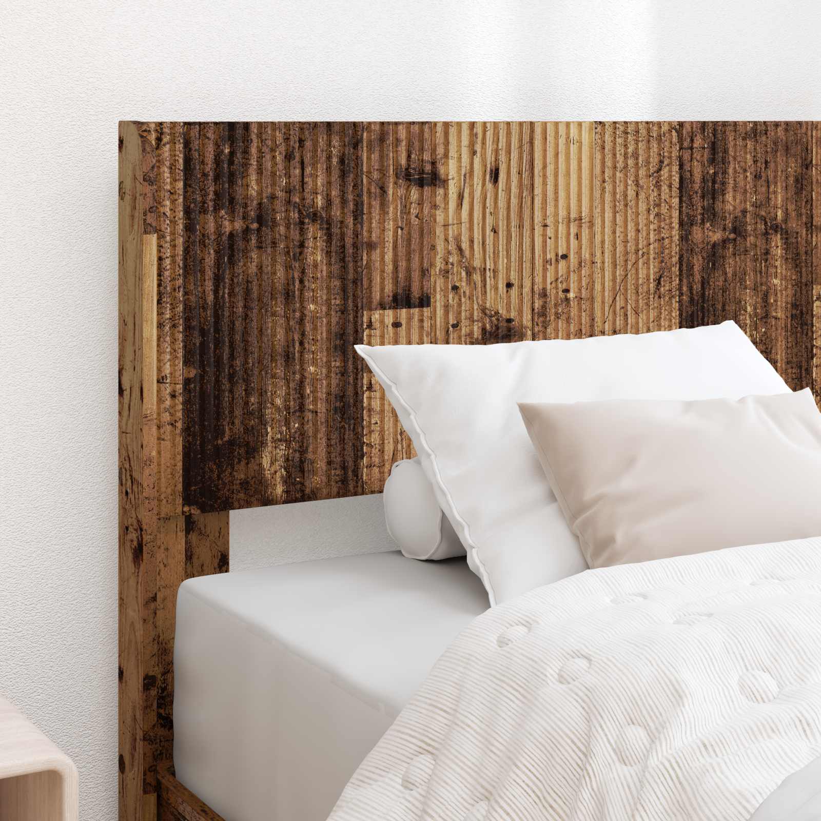 Struttura del letto con stoccaggio e testata Legno antico | homemem39