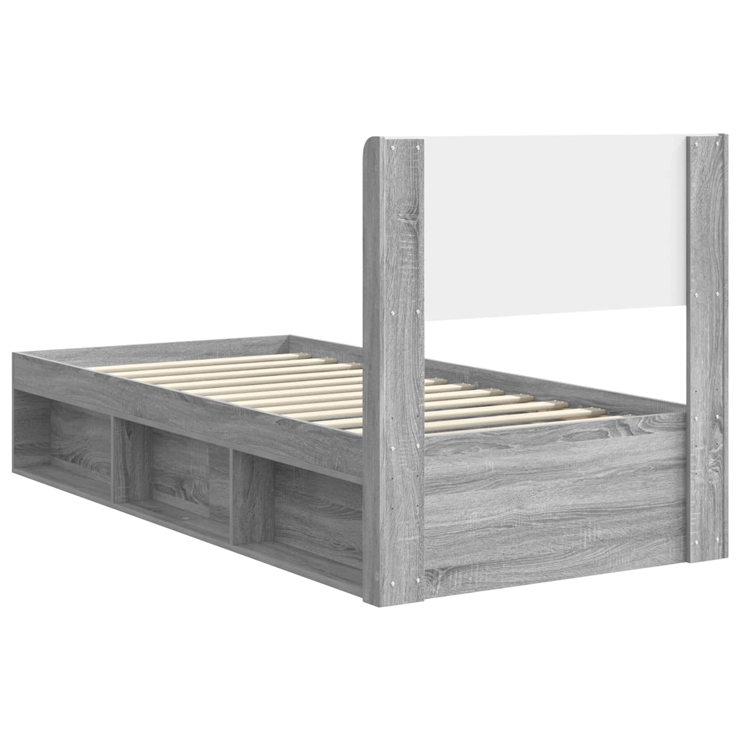 Struttura del letto con stoccaggio e testata 3 pcs | homemem39