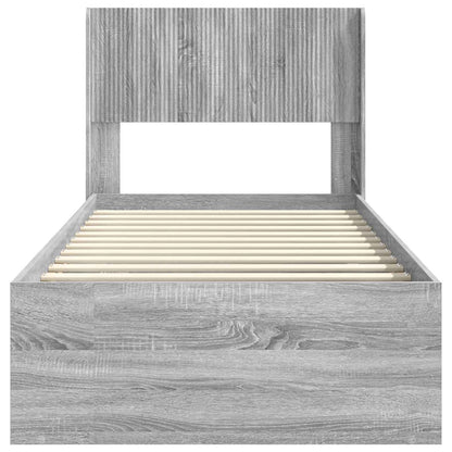 Struttura del letto con stoccaggio e testata 3 pcs | homemem39