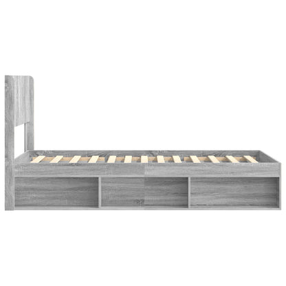 Struttura del letto con stoccaggio e testata 3 pcs | homemem39