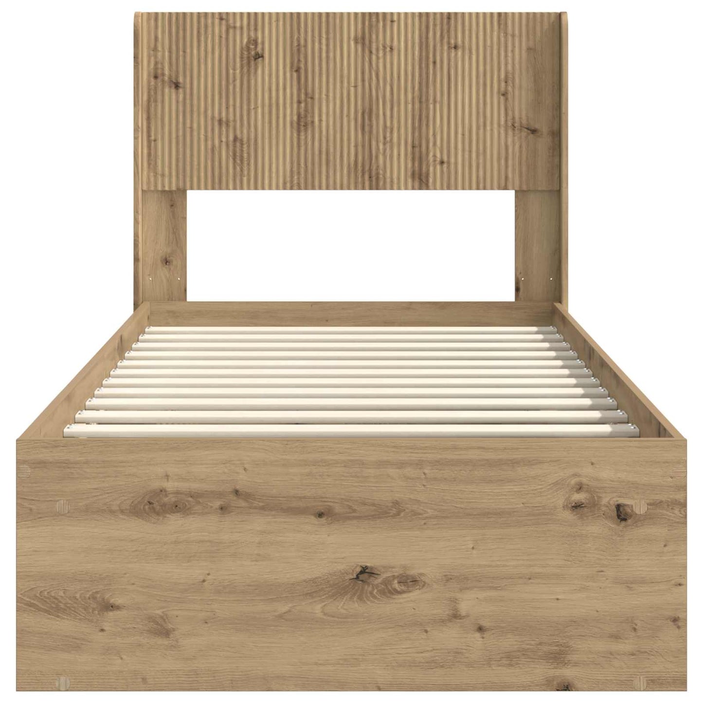 Struttura del letto con stoccaggio e testata Rovere Artigianale | homemem39