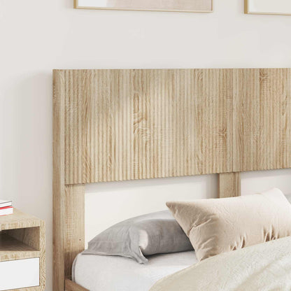 Struttura del letto con stoccaggio e testata Rovere Sonoma | homemem39