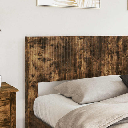 Struttura del letto con stoccaggio e testata Rovere Fumo | homemem39