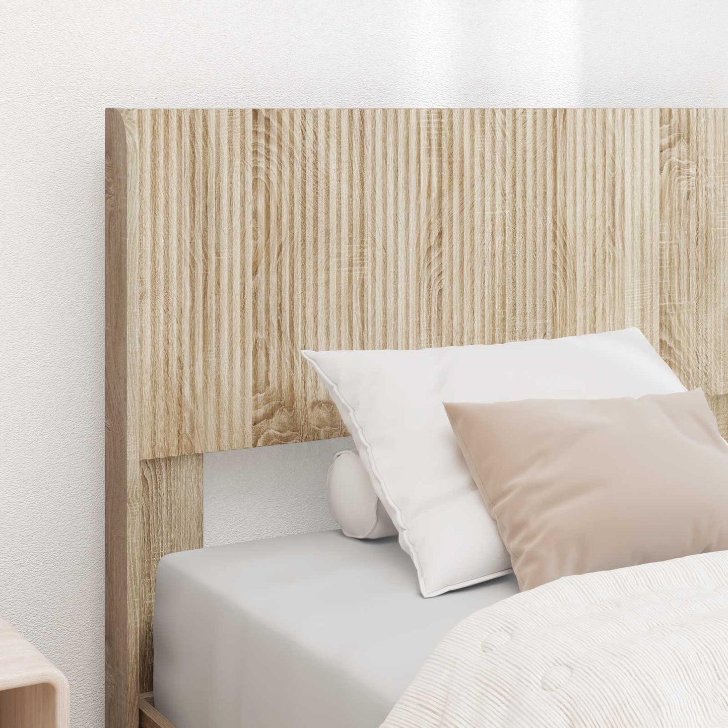 Struttura del letto con stoccaggio e testata Rovere Sonoma | homemem39