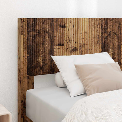 Struttura del letto con stoccaggio e testata Legno antico | homemem39