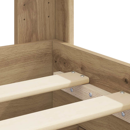 Struttura del letto con stoccaggio e testata Rovere Artigianale | homemem39