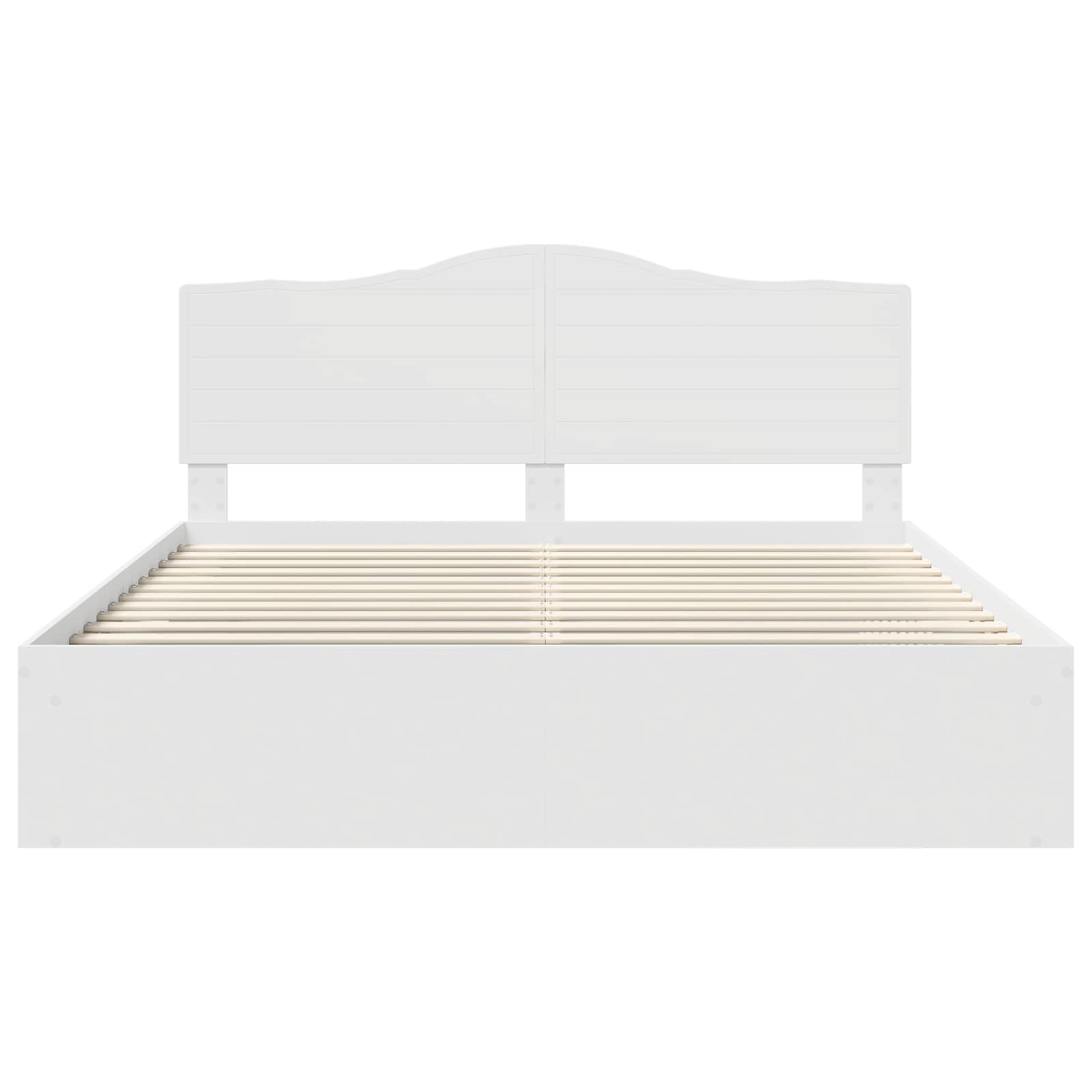 Struttura del letto Bianco 200 x 200 cm Pino massello | homemem39