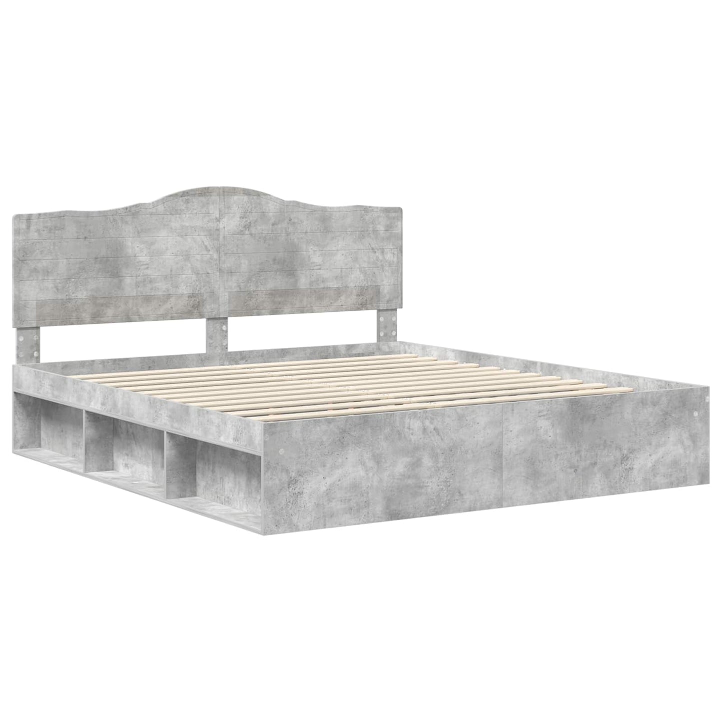 Struttura del letto Calcestruzzo 180 x 200 cm Pino massello | homemem39
