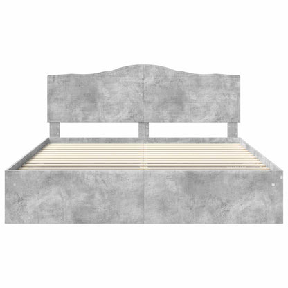 Struttura del letto Calcestruzzo 180 x 200 cm Pino massello | homemem39