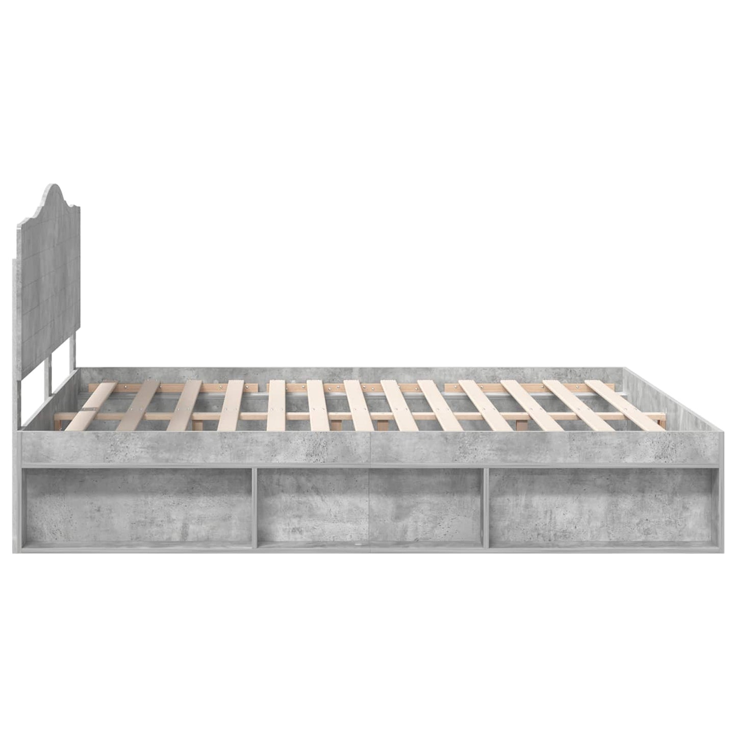 Struttura del letto Calcestruzzo 180 x 200 cm Pino massello | homemem39